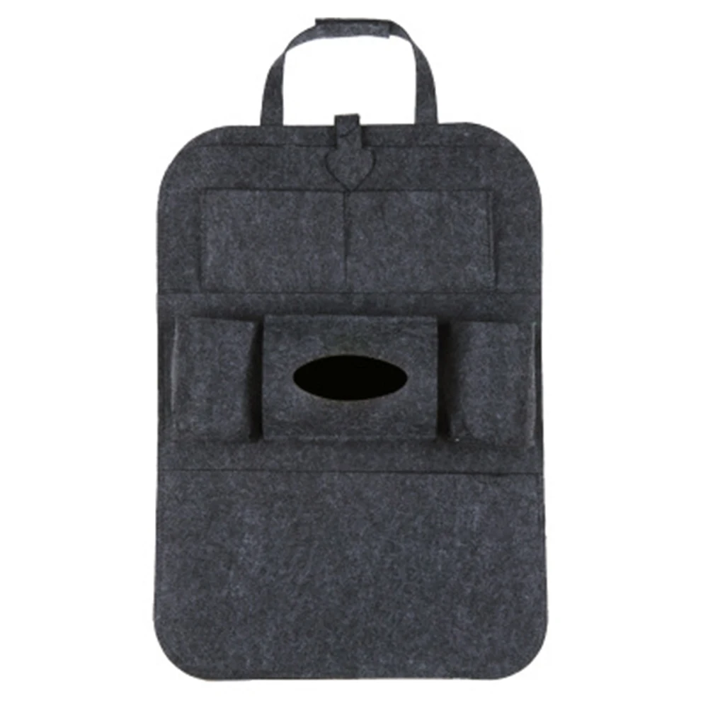 

1PC Car Storage Bag Universal Back Seat Organizer Multi-Pocket Storage Bag Box Case With Felt Covers