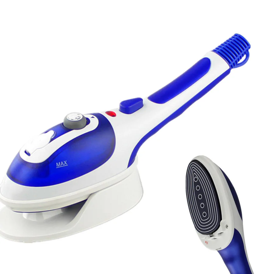 Hand held steam brush ceramic underplate hanging ironing machine 2 in 1