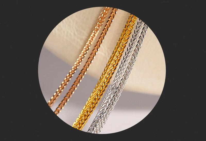 Sinya 18k Au750 gold necklace Chain DIY Multifunctional Pendant necklace for Mum women girls lover Y style adjustable chain (8)
