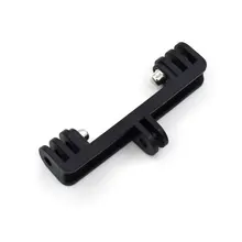 WLJIAYANG Suporte Duplo Ponte Conector de montagem Para Gopro hero 4 3 + 4S 3 Xiaoyi SJ4000 SJ5000 SJ6000 Titular Selfie montar