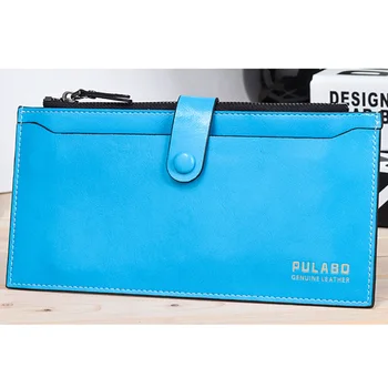 

Women's Long Simple Patent PU Leather Handle Case Card Wallet Zipper Buckle Bag AB@W3 Women bag