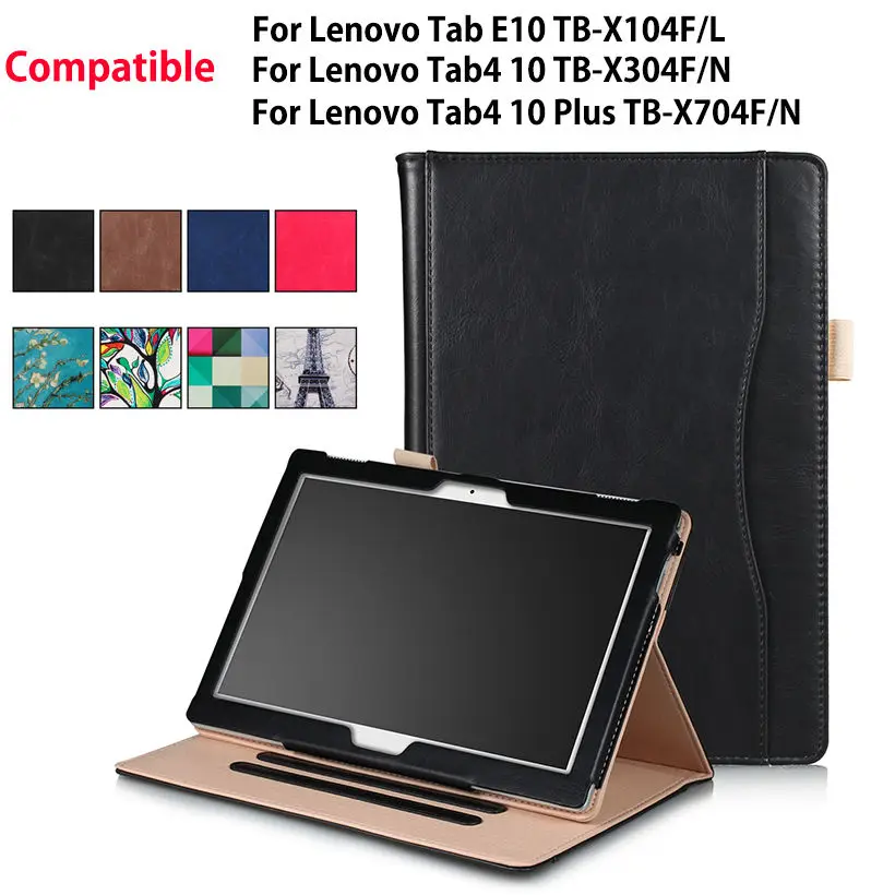 Чехол для lenovo Tab E10 10,1 TB-X104F TB-X104L Smart Cover для lenovo Tab 4 10 Plus TB-X304L TB-X304F TB-X704L TB-X704F оболочки