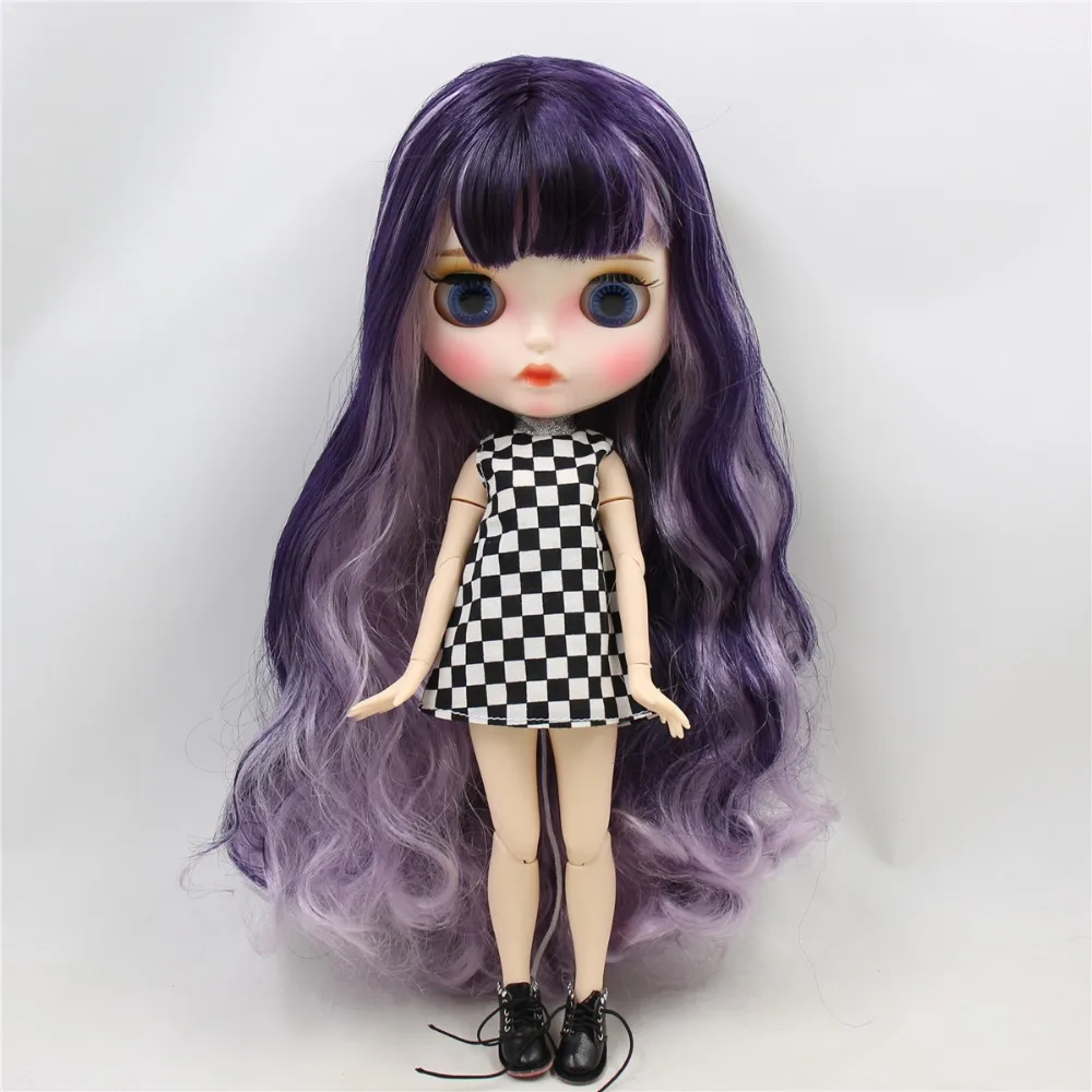 Neo Blythe Doll with Multi-Color Hair, White Skin, Matte Pouty Face & Custom Jointed Body 1