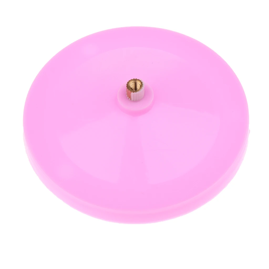 Pink Plastic DIY Round Rotating Music Box Base Wedding Xmas Birthday Gifts