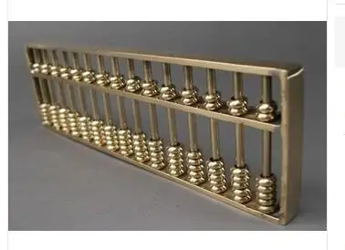 collecting OLD copper decoration bronze Brass Collectible Chinese Tibetan Brass carved Abacus font b Calculator b