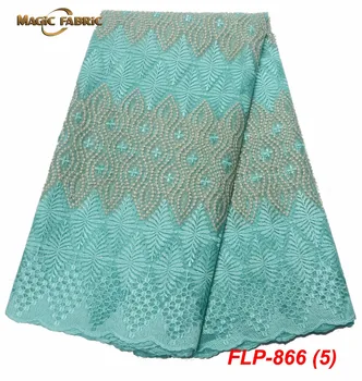 

French Lace Fabrics High Quality Tulle Lace African Laces Fabric For Wedding Dress Nigerian Tulle Lace Materials FLP-866