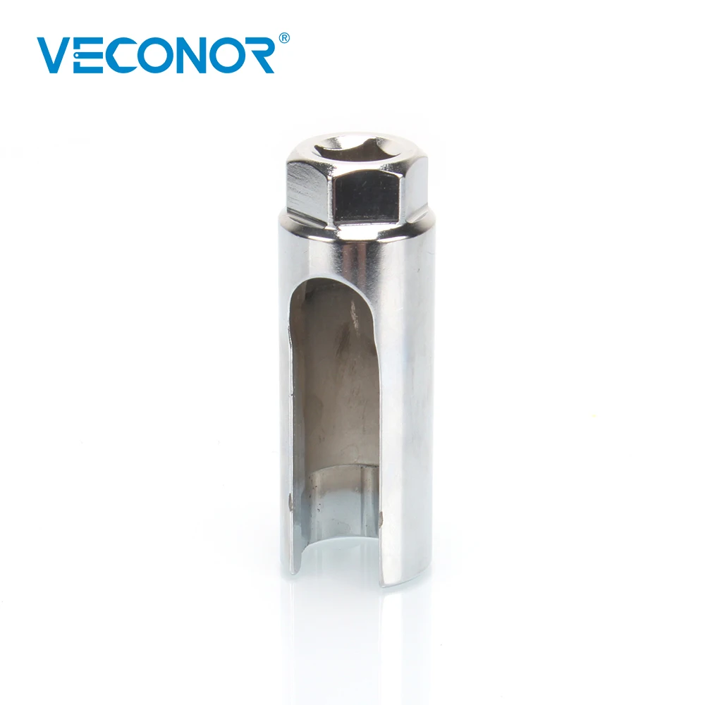 Veconor Oxygen 02 Sensor Socket 22mm 1/2" Square Drive Lambda Lamda Tool, side cut-out