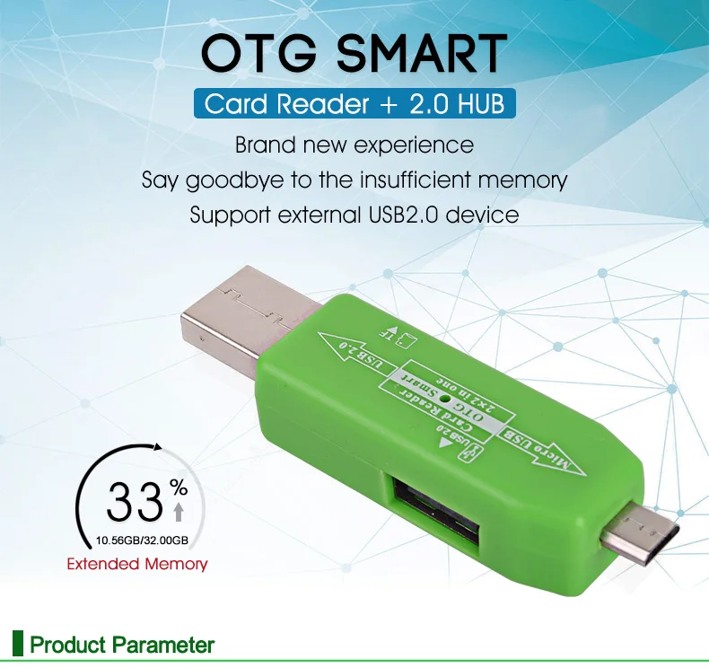 Новый OTG Card Reader USB 2,0 хаб мини-usb карта памяти TF карты адаптер считывателя высокое качество соединения комплект для ПК Android мобильного