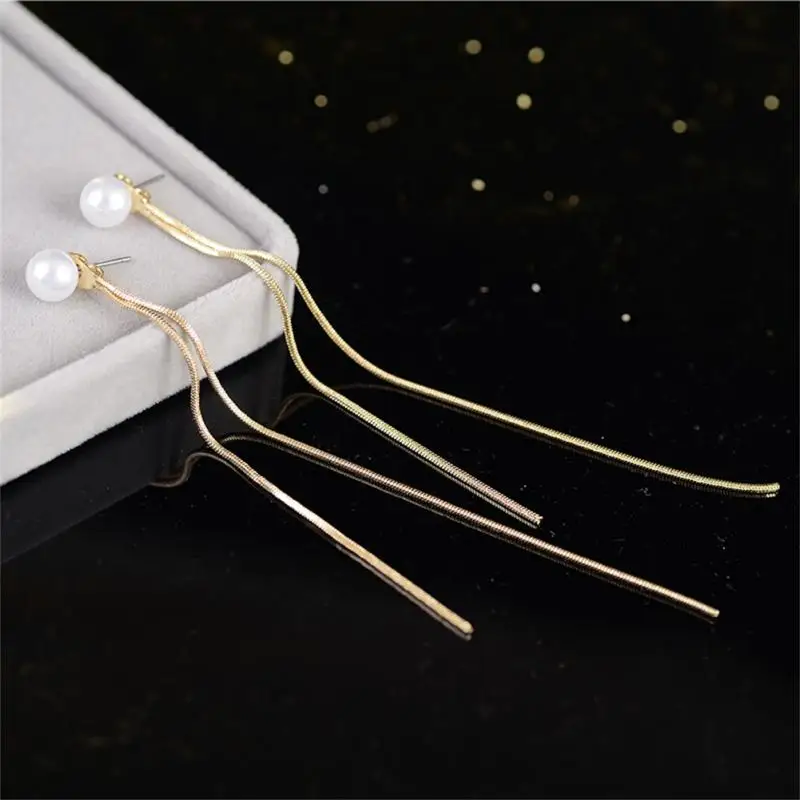 

Fashionable Sweet Long Chain Earring Drop Earrings Female Jewelry Gift Accessory