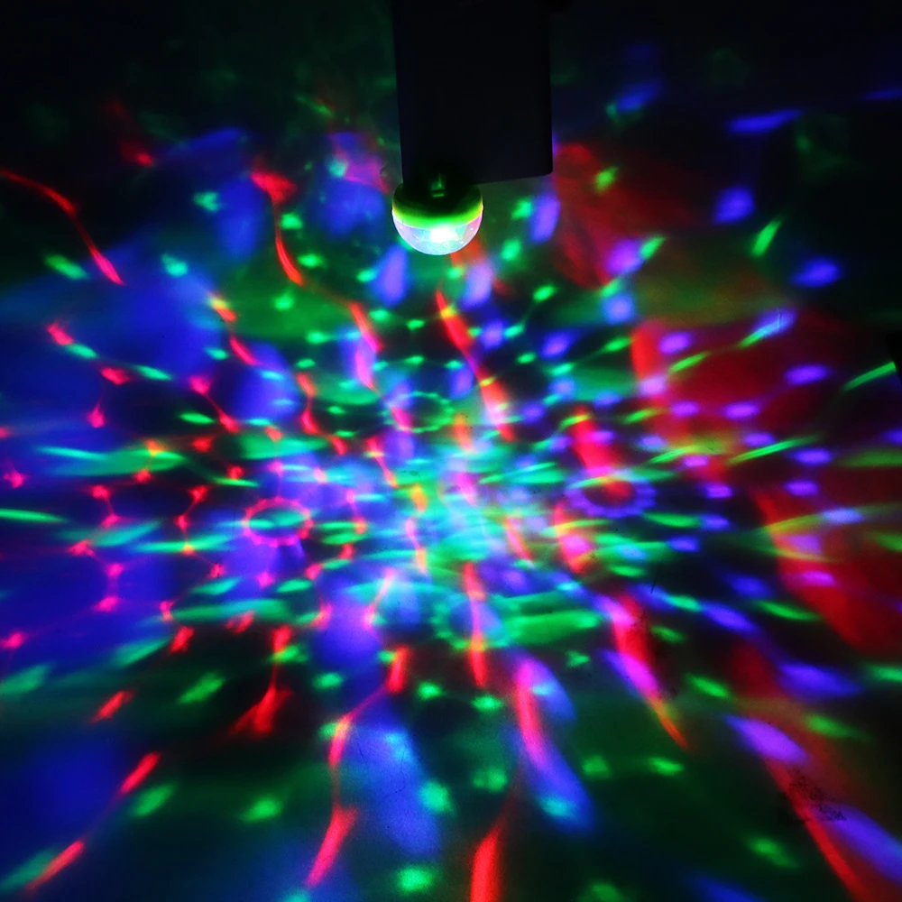 ITimo USB мини цветной неоновый светильник изменение цвета RGB шар светодиодный диско DJ сценический караоке микрофон Портативный сценический вечерние светильник