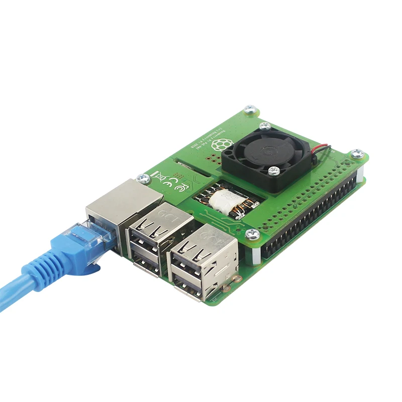 Плата расширения PoE HAT Raspberry Pi 3 Model B Plus Power Over Ethernet 802.3af сетевой источник питания для