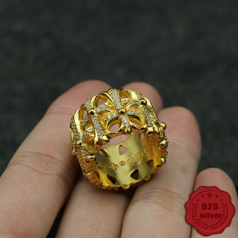 

silver ring domineering tombstone cross creative personality punk rock street dance style exquisite personality global shipping