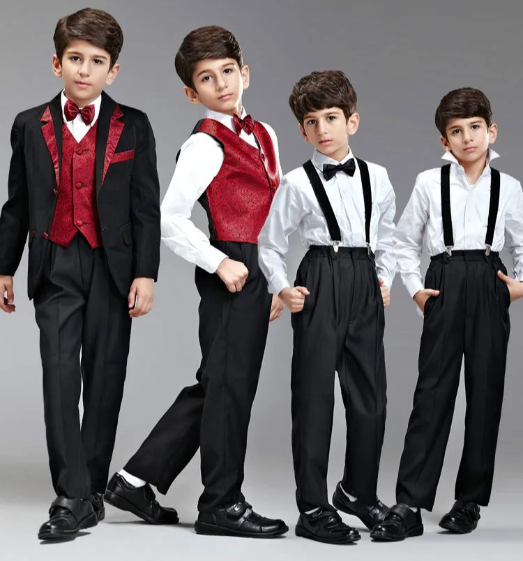 Костюм на свадьбу для мальчиков детский костюм-смокинг деловые блейзеры для мальчиков детские костюмы и блейзеры белые красные черные блейзеры для мальчиков комплекты для возраста 2-14 лет