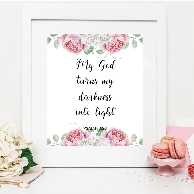 Verses New Canvas Poster Home Wall Decor