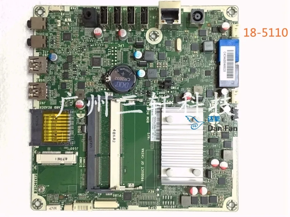 751275 001 для HP 18 5110 Φ 728601 501 Материнская плата 100% протестирована на полную