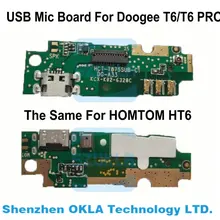 1 шт. Для DOOGEE T6 T6 Pro HOMTOM HT6 Mic зарядная Плата USB USB основной для платы микрофон запасные части