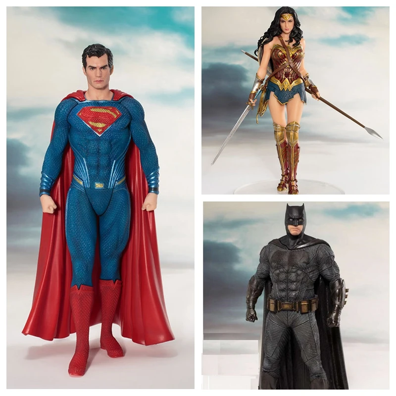 Фигурка Лиги Справедливости DC фигурка героя чудо женщины Бэтмен Супермен статуя