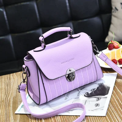 Женская дизайнерская сумка, новая модная повседневная сумка-мессенджер, роскошная сумка через плечо, качественная брендовая Милая женская маленькая посылка, корейский стиль - Цвет: Citron Purple
