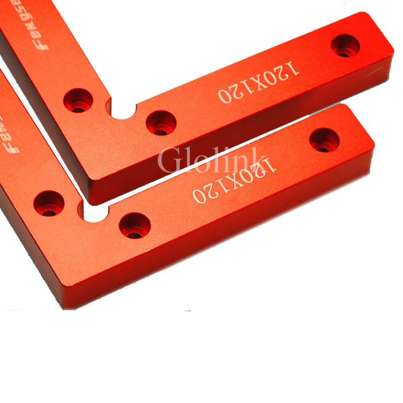 90 Degree Positioning Squares 4.7" x 4.7" Aluminium Alloy Right Angle Clamps Woodworking Carpenter Tool L Block Square 1pc