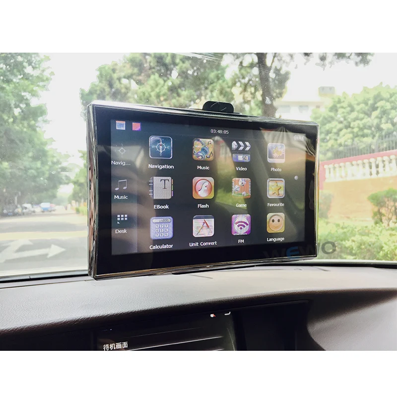 Новый дюймов 7 gps навигации FM 4 ГБ/м 128 М DDR/800 мГц карта бесплатное обновление