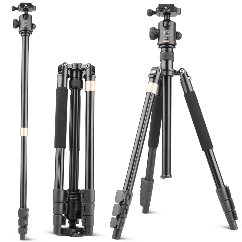 2018 Q999D 158cm Aluminum portable panoramic camera tripod monopod professional head ball with quick release plate | Электроника