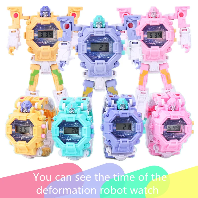 

Boys Watch Toy Deformation Robot Projection Deformable Children's Cartoon Toy Birthday Gift Fun Kids Toys