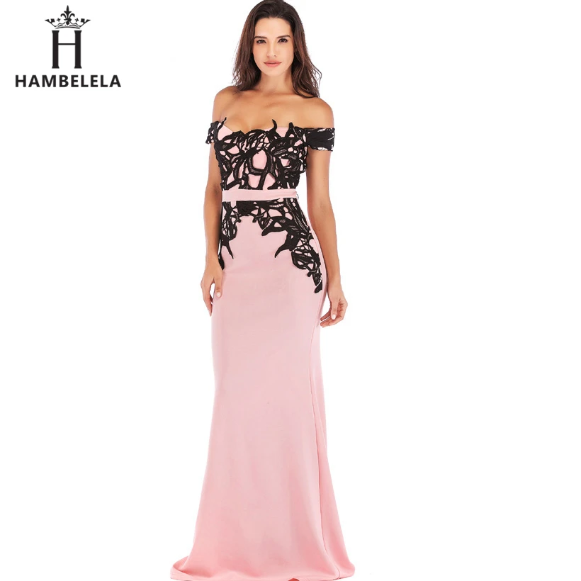 HAMBELELA Vestido De Festa Mermaid Lace Top Bodice Slim Bodycon Long Dress Formal Party Dress Charming Wedding Party Gown Dress (18)