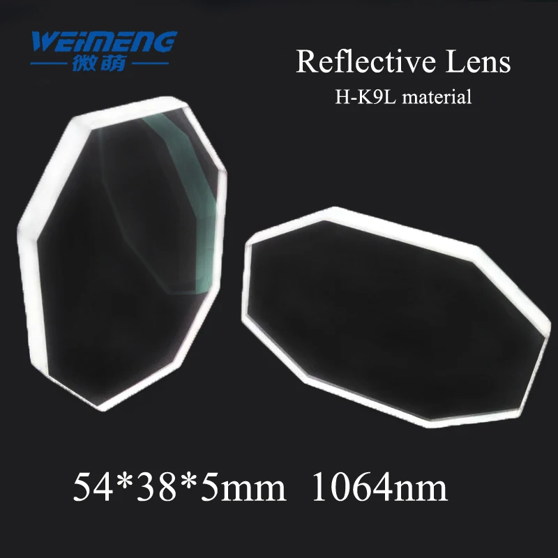 

Weimeng reflective mirror Octagon 54*38*5 45 degree H-K9L 1064nm Octagonal for laser machine