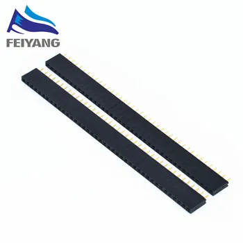 

10PCS 2.54mm 40 Pin Stright Female Single Row Pin Header Strip PCB Connector PAIMU