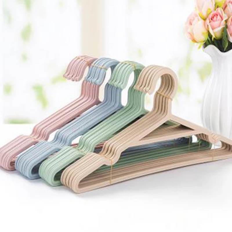 

One Piece Adult Clothes Hangers For Jeans Pants Coat Hanger Home Storage Holder Dress Long Racks Plastic Clothing Hanger