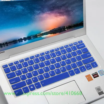 14-дюймовый чехол для ноутбука с клавиатурой для lenovo Yoga 520-14IKB 520 14IKB сенсорный экран 2 в 1 шт 320 14ISK 320S 14IKBR - Цвет: Blue