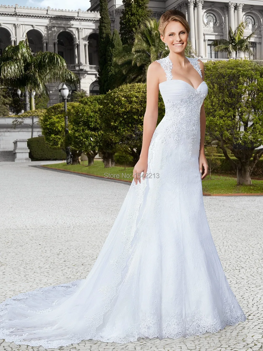 TIRAS Elegant Off Shoulder Wedding Dresses For Bride 2023 Boho