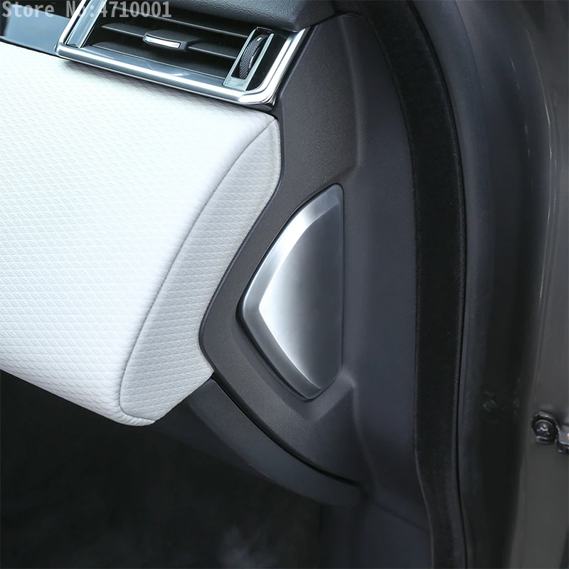 Для Land Rover Range Rover VELAR ABS матовая Серебряная Приборная панель автомобиля боковое украшение крышка отделка Авто аксессуары 2шт
