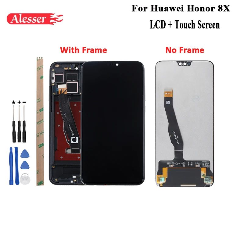 

Alesser For Huawei Honor 8X LCD Display Touch Screen +Tools Assembly For Huawei Honor View 10 Lite LCD 6.5'' With Frame