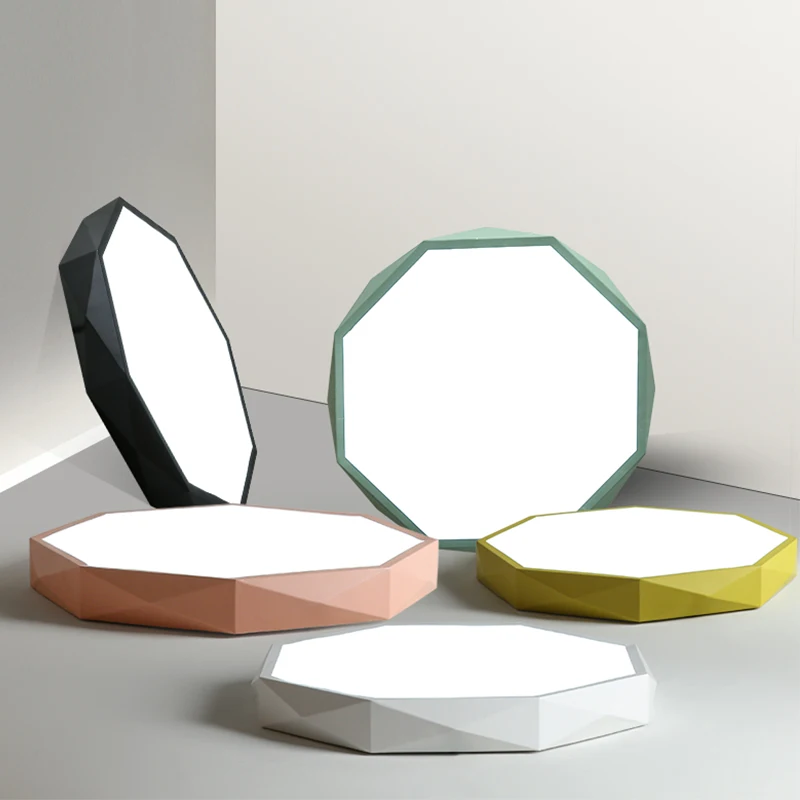 

NEW Modern Yellow / green / pink design Ceiling Light Smart home LED Lamp shade Modern high quality Ceiling lamp for living room