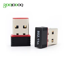 GOOOJODOQ Mini Portable USB 2.0 WiFi Adapter 802.11n g b Wireless Network LAN Card for PC Laptop Mac OS Linux WiFi antenna