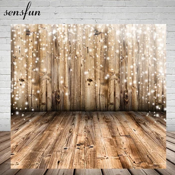 

Sensfun Vinyl Shinning Wood Backgrounds Backdrops Floor For Photo Studio Props Retro