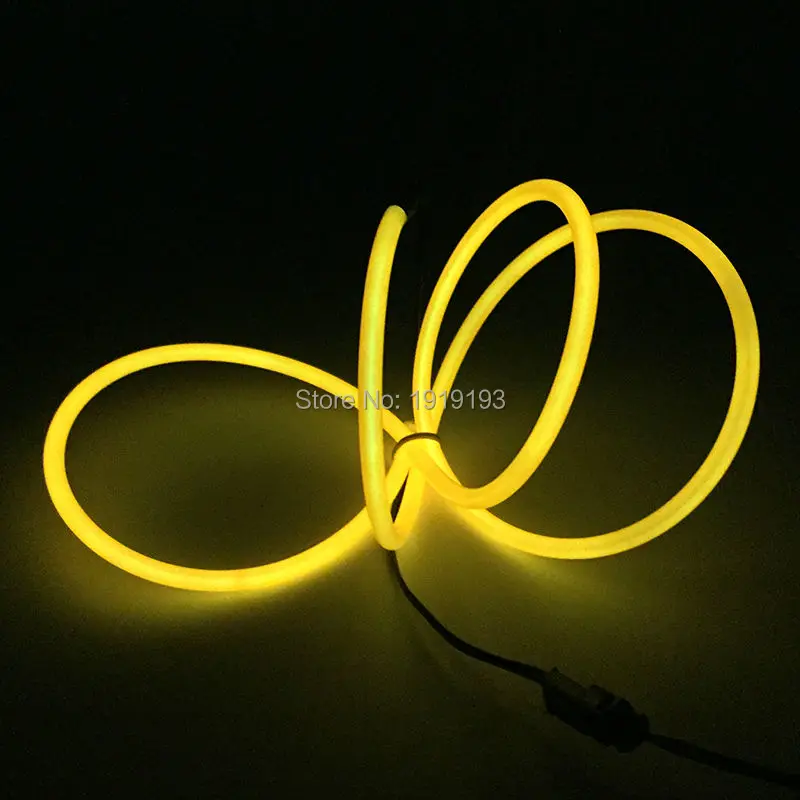 

Flexible 2Meter 5.0mm EL Wire Tube Neon Cold Light LED Strip for Toys Craft Clothing Party Decoration +DC3V Flashing EL Driver