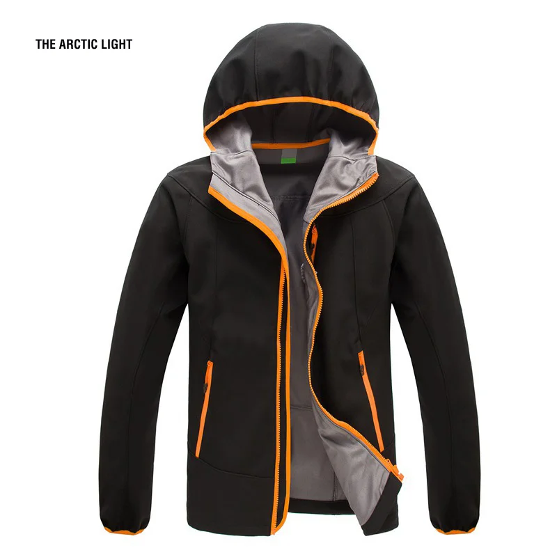 

Softshell Jacket Men Women Hooded Jacket Warmth Waterproof Windproof Outdoor Hiking Camping Fleece Coats Winter Autumn