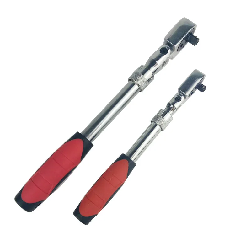

High quality 72 teeth telescopic ratchet spanner automatic quick release fast 1/4 1/2 3/8 can adjust 90 degrees scaffold wrench