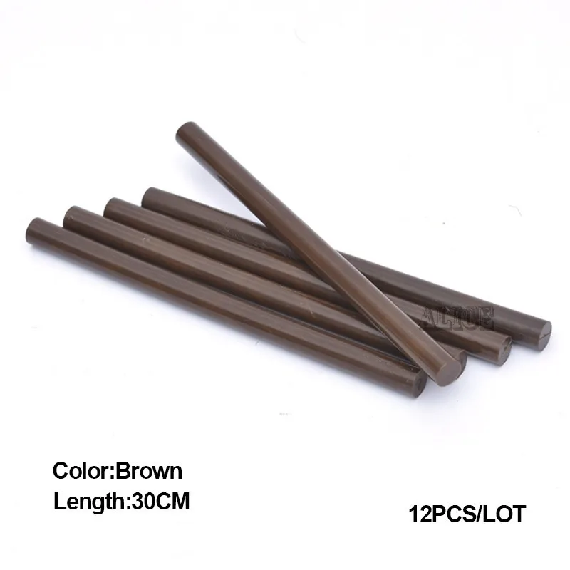 Fusion Клеевые карандаши 30 см коричневый лидер Клеевые карандаши кератин клей для волос Италия клей
