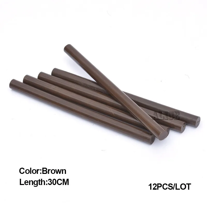 Fusion Glue Sticks 30cm Brown Hot Glue Sticks Keratin Glue For Hair Extensions Italy Glue Fusion Glue Sticks 30cm Brown Hot Glue Sticks Keratin Glue For Hair Extensions Italy Glue