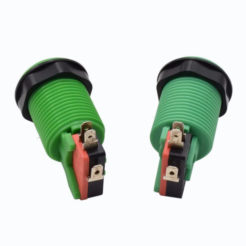6 PCS High Quality Push Arcade Button Jamma Game Long Push Microswitch for Arcade Game Machine DIY Mult Color