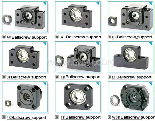 

1pc BK20 ballscrew fixed side support mill