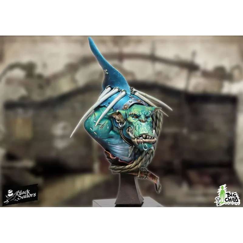 [Loong Way миниатюры] Игрушки для крупных детей SHARKI Акула охотник бюст полимерная
