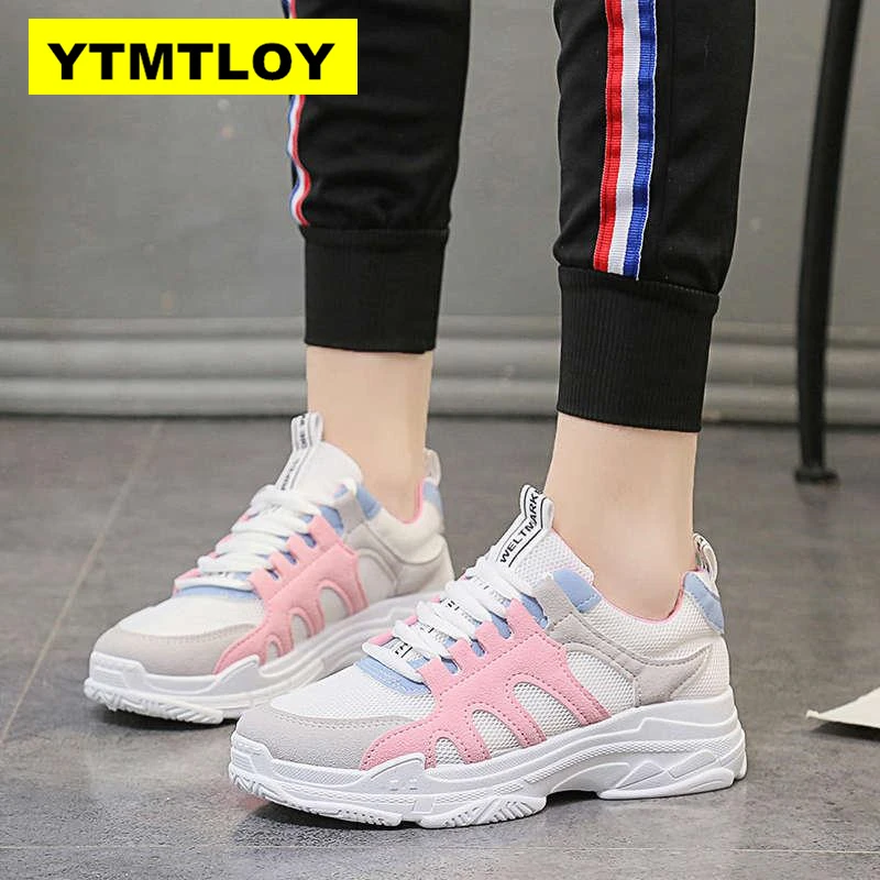 

Women Sneakers Mesh Shoes Women Tenis Feminino Casual Shoes Lace Up Sneakers Women Breathable Flats Feminino Sapato Zapatillas