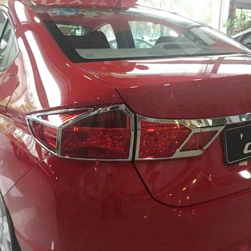 ABS Chrome для Honda City 2015 Аксессуары Тюнинг автомобилей Хвост свет крышка