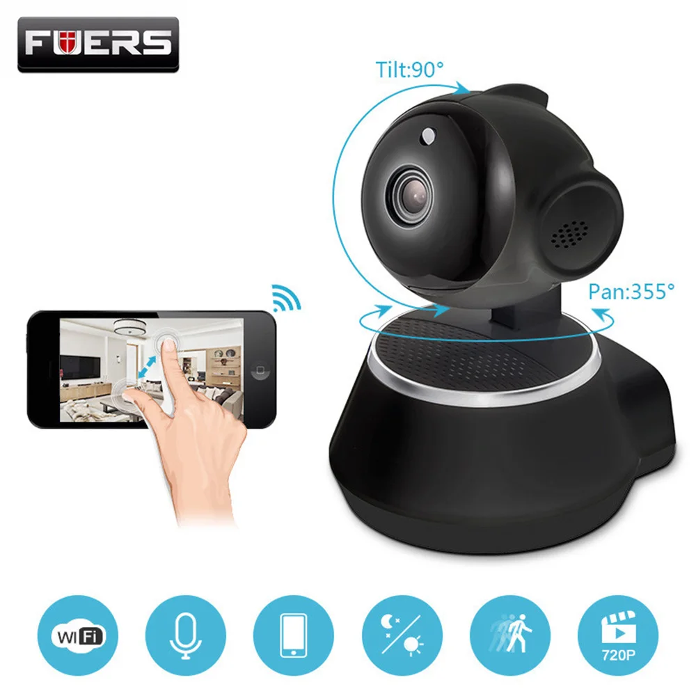 

Wireless WiFi Camera HD IP Camera Night Vision Voice Intercom Alert TF card CCTV Surveillance Camera Baby Monitor Home Security