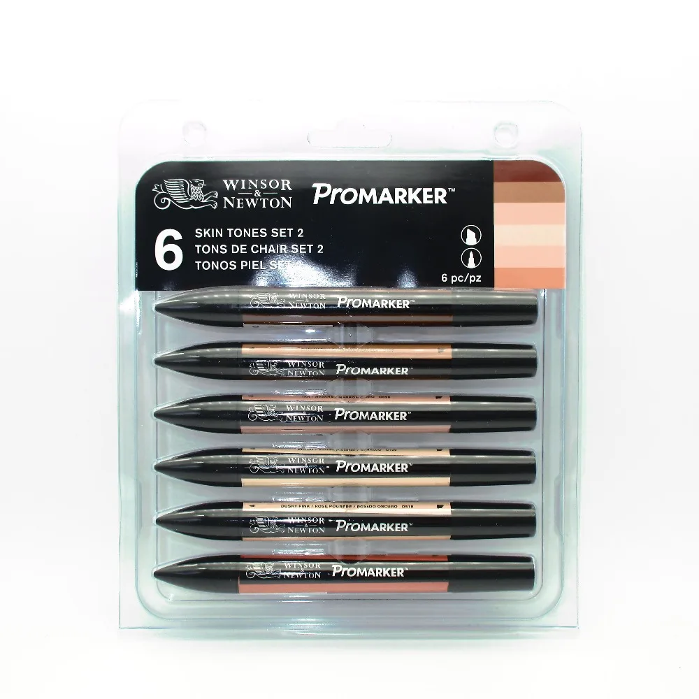 Winsor& Newton Promarker набор тонов кожи двойной наконечник на спиртовой основе быстросохнущие маркеры