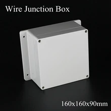 IP65 160x160x90 мм водонепроницаемый распределительный ящик пластиковый проект коробка Электрический зажим соединителя наружный корпус коробка настенное крепление